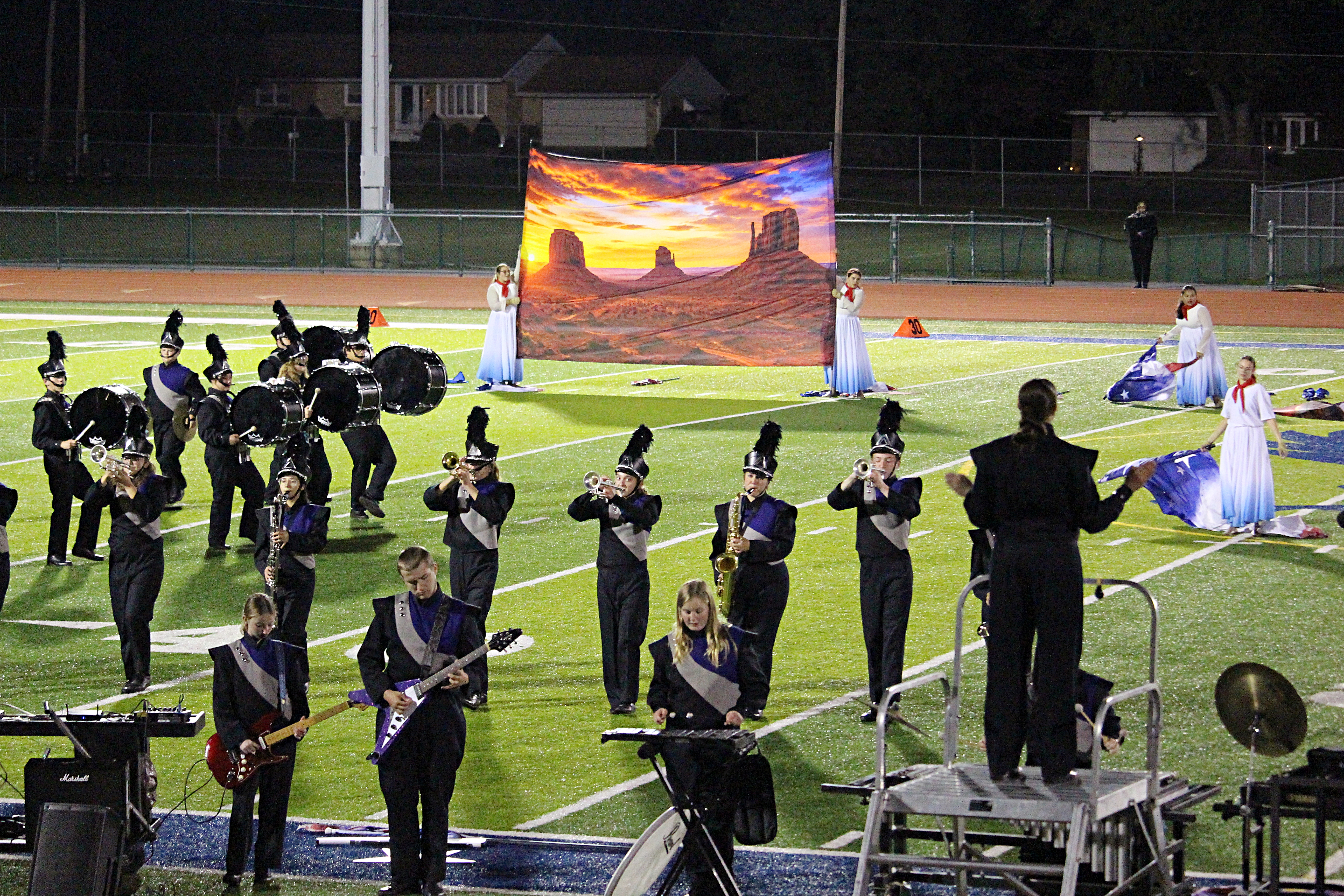 Marching Huskies tune up for state championships with Region 4 title
